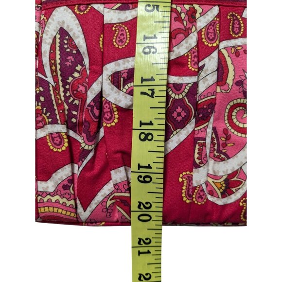 Vera Bradley Rosie Posies Sweetheart Shoulder Bag Red Pink - Picture 6 of 16